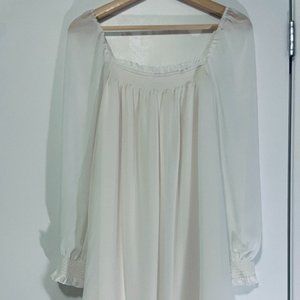 White Aritzia Wilfred dress